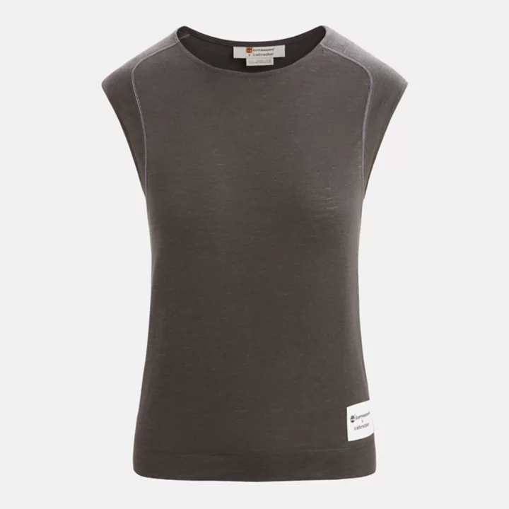 Haut sans manches Timberland x Icebreaker en laine mérinos pour femme en gris foncé