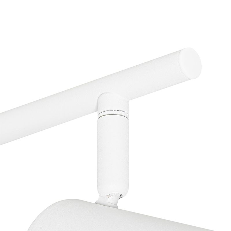 Moderne plafondlamp wit 5-lichts verstelbaar vierkant - Jeana