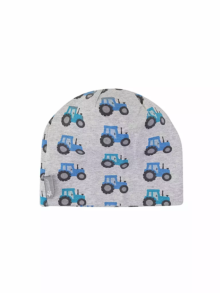 STERNTALER Baby Haube Traktor grau