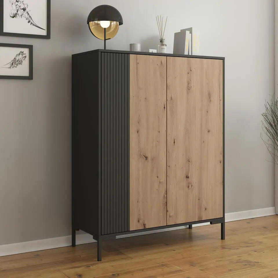 Meubella - Dressoir Molina - Eiken - 100 cm