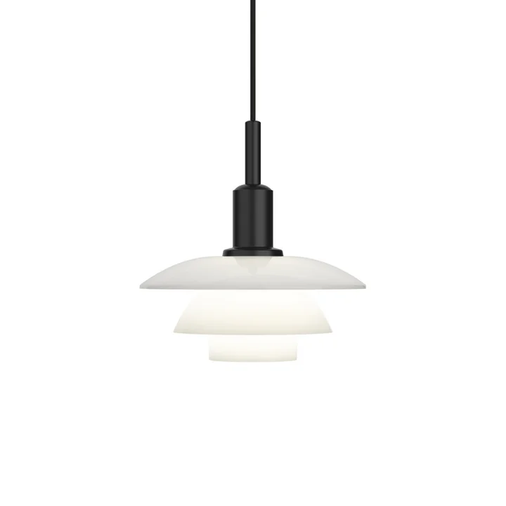 Louis Poulsen - PH 3/3 Pendelleuchte, schwarz / Opalglas