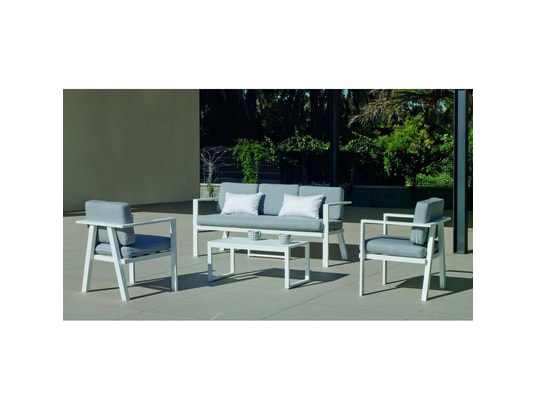 HEVEA - Salon extérieur Salon de jardin détente 5 places azores