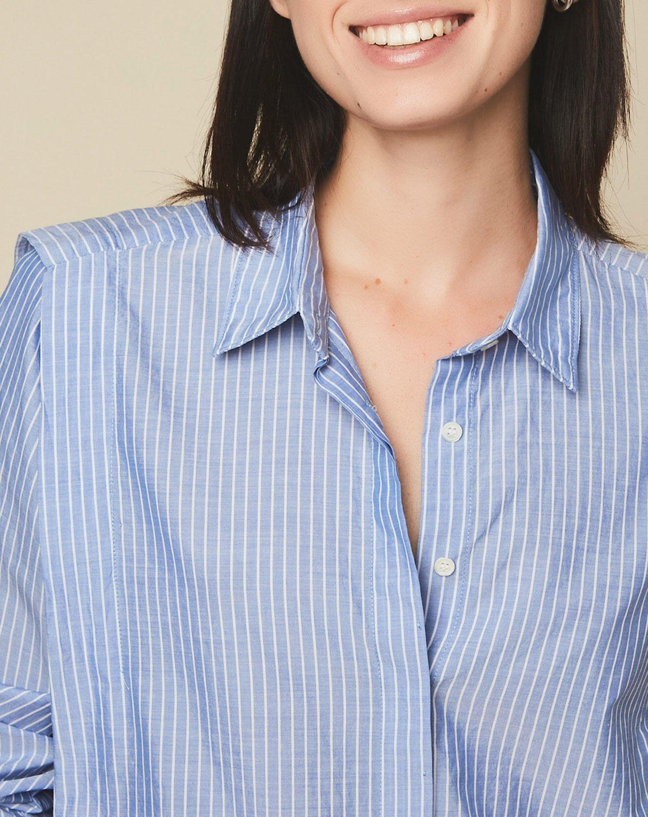 Hartford Chemise Canopy bleu stripe