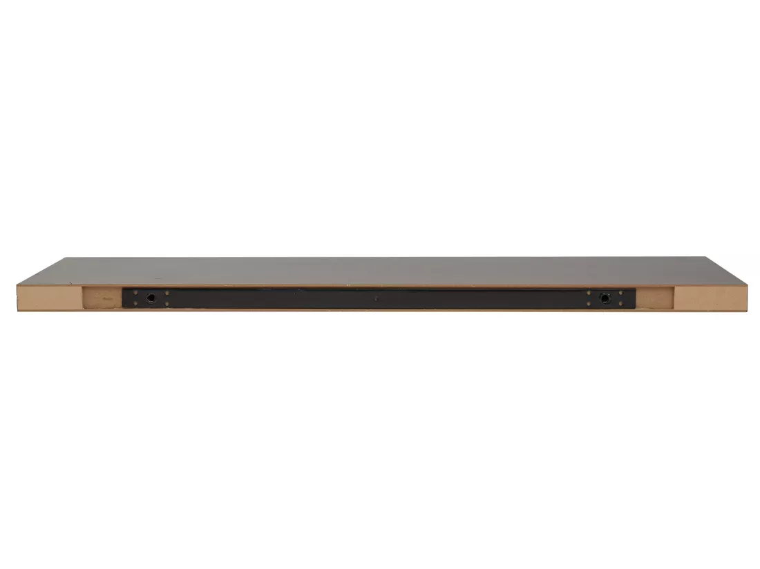 Set De 2 Etagères Bois Modernes Marron Foncé 3,8x100x25