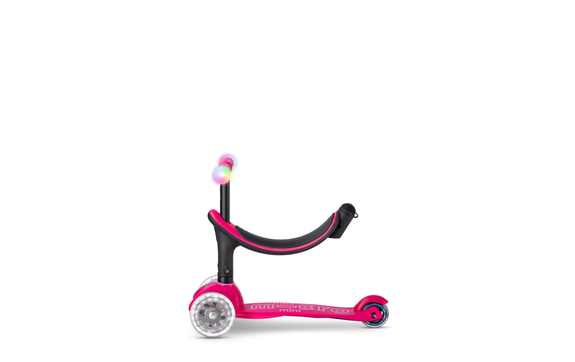 Kickboard Mini2Grow Deluxe Magic LED, PinkAll-in-one Scooter für die ersten Lebensjahre
