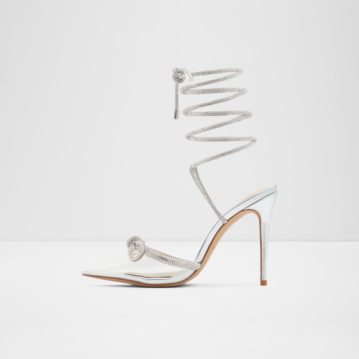 Halalia Silver Women Strappy Heels