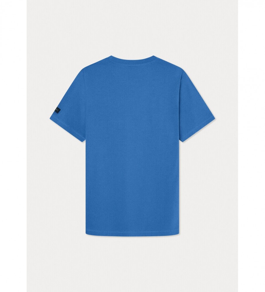 Camiseta Hackett Azul com Estampa do Logo