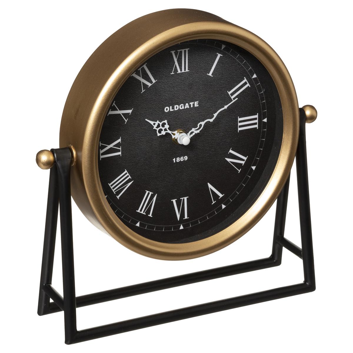 HORLOGE A POSER METAL LUCA D.26X26CM