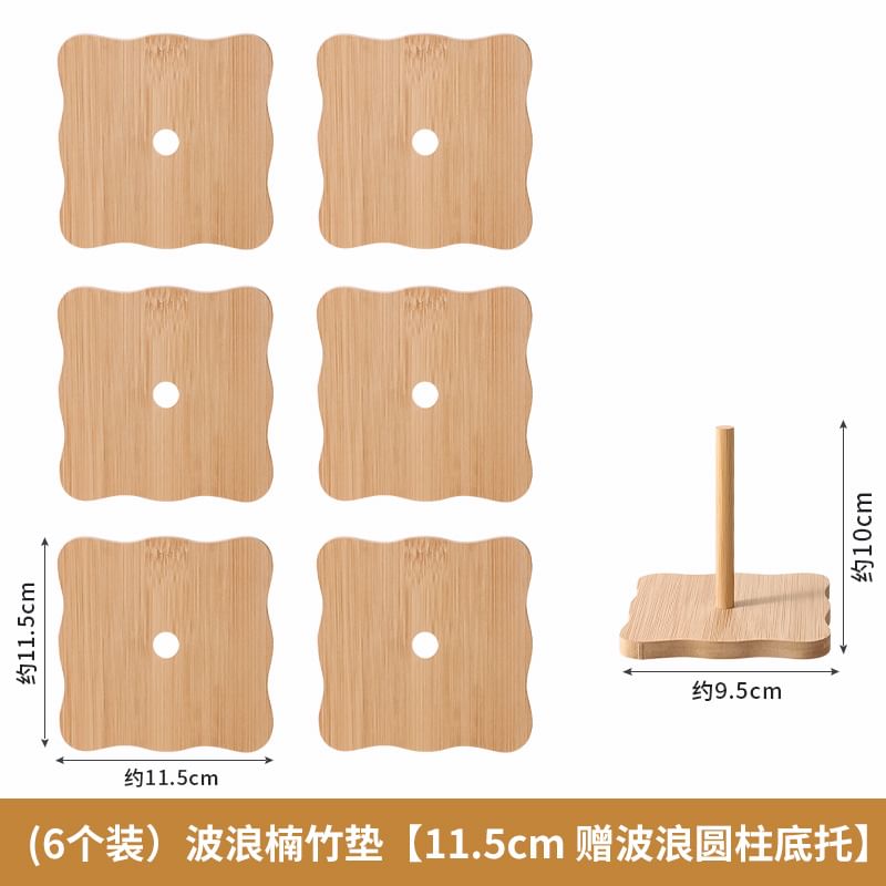 KIizzi - Hittebestendige bamboe pad / houder / set (verschillende designs)