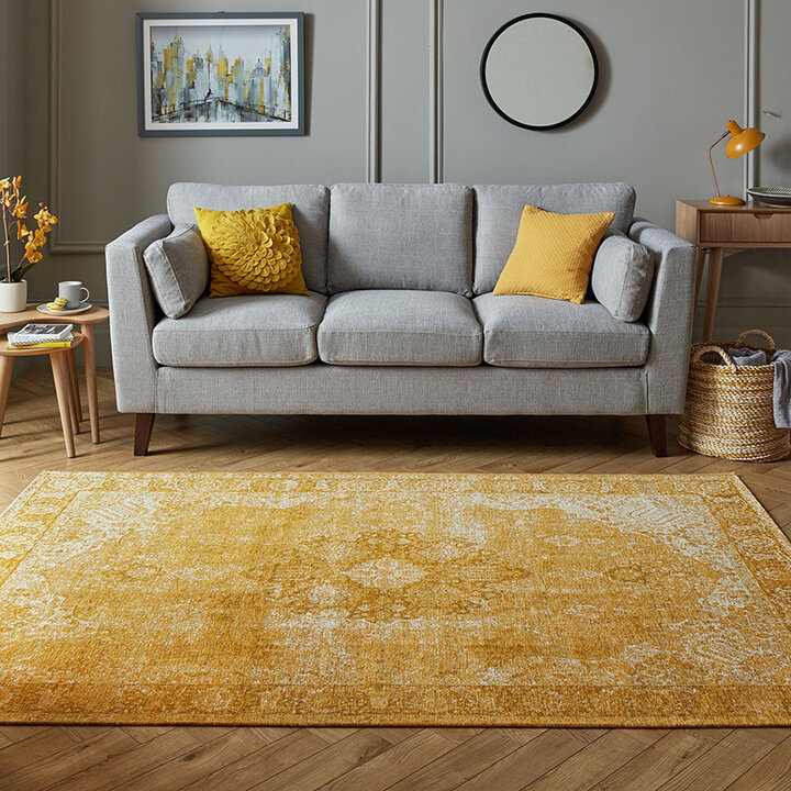 Oosters vloerkleed - Mannito Antique Geel