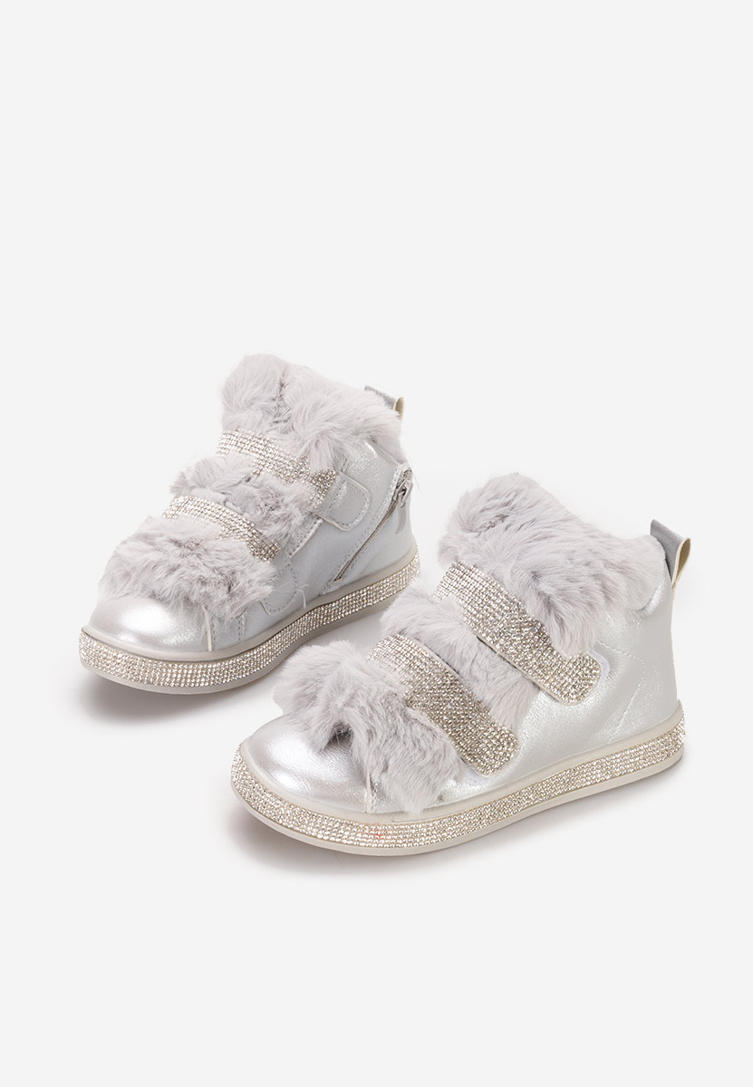 Bottines filles argent Lindie