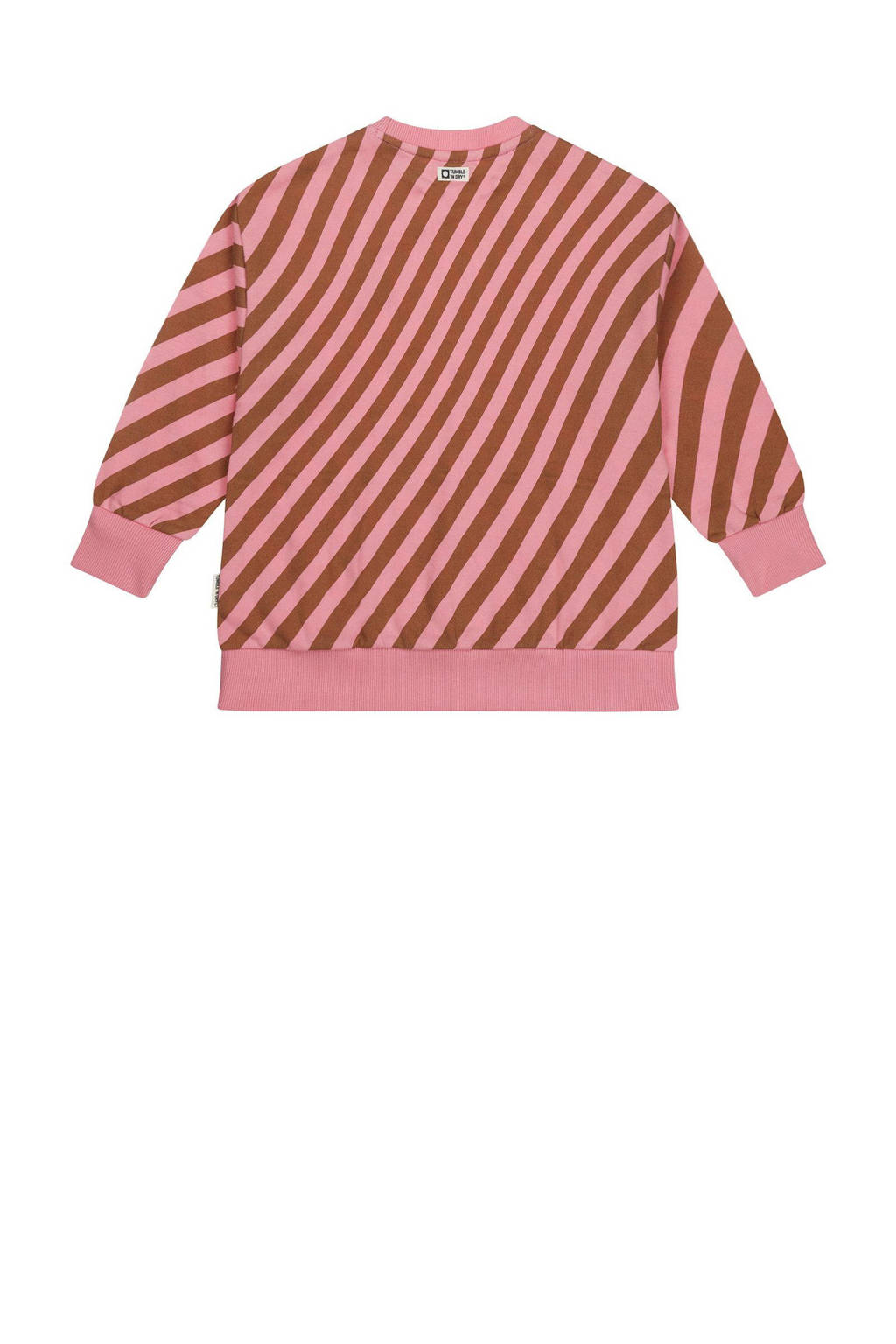 Tumble 'n Dry gestreepte sweater Les Deux roze/bruin