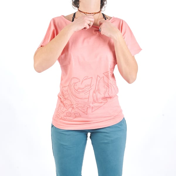 T-shirt escalade NOGRAD 4 ELEMENTS FRAMBOISE