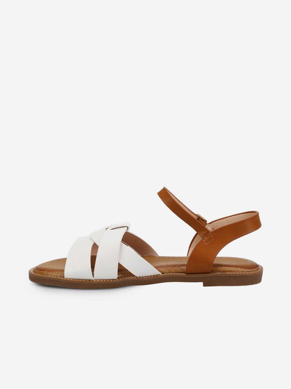 Sandales bicolores- Blanc