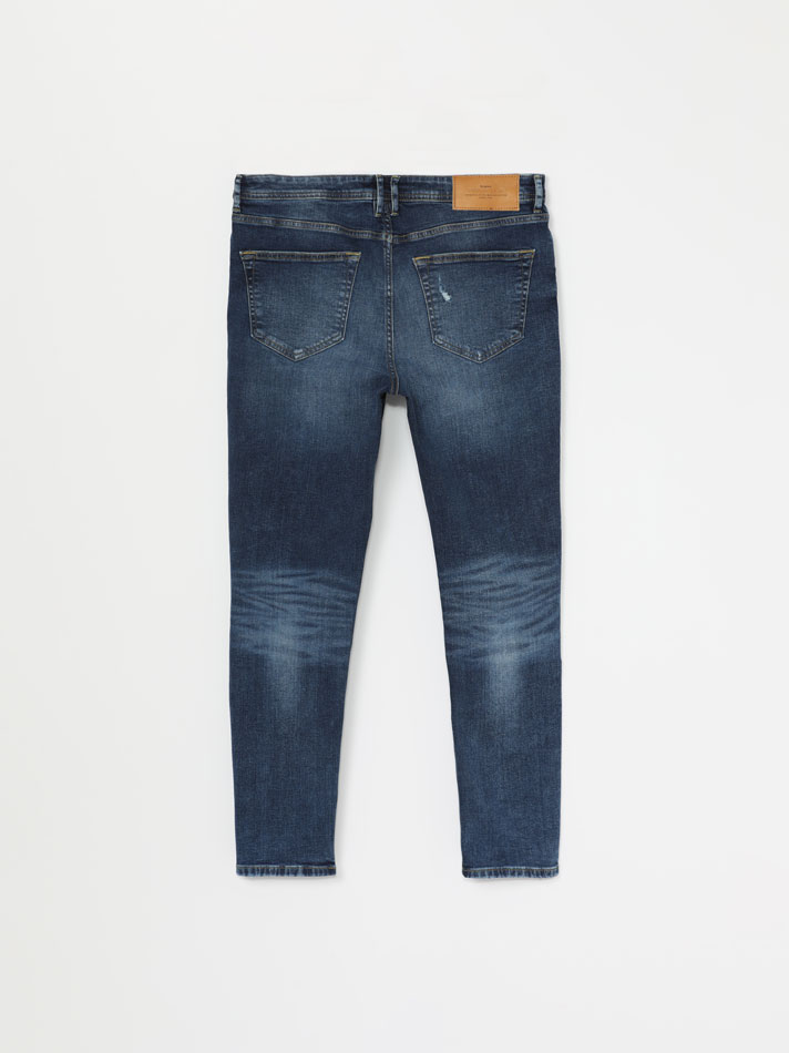 Calça jeans skinny Premium Comfort - Azul escuro