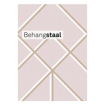 Behangstaal vliesbehang losanges rose (dessin 106156)