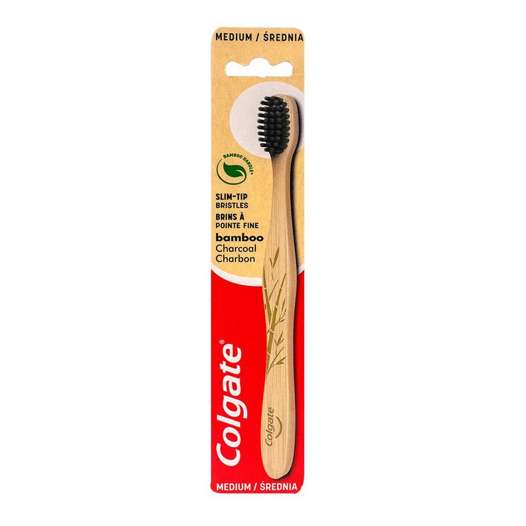 Brosse à dents Bamboo charbon Medium