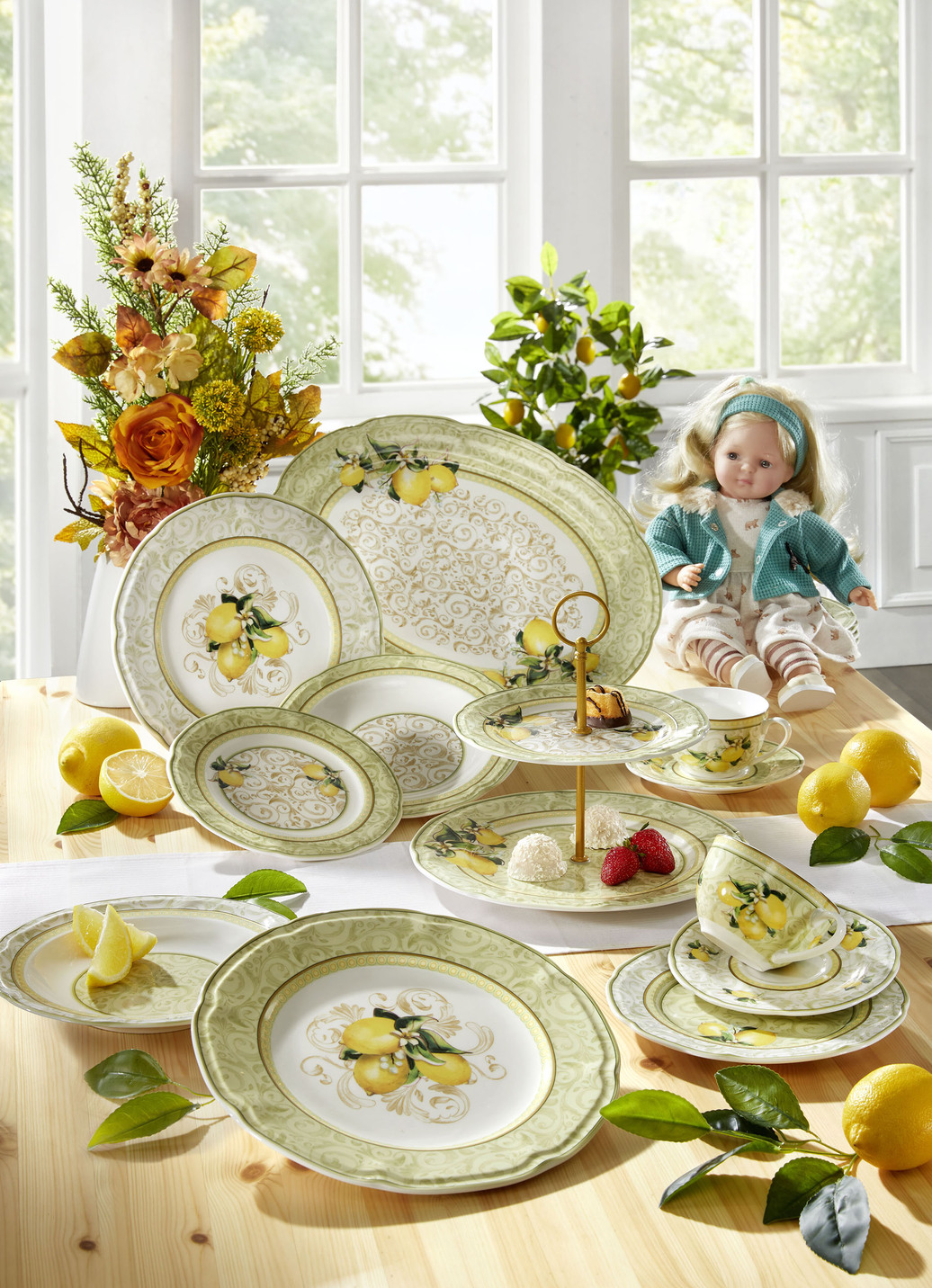 Hochwertige Fine-Bone-China-Porzellan-Serie