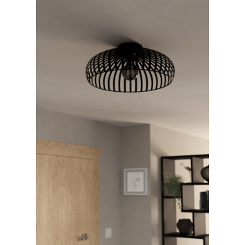 Eglo plafondlamp Mogano-3 Ø 40 cm zwart