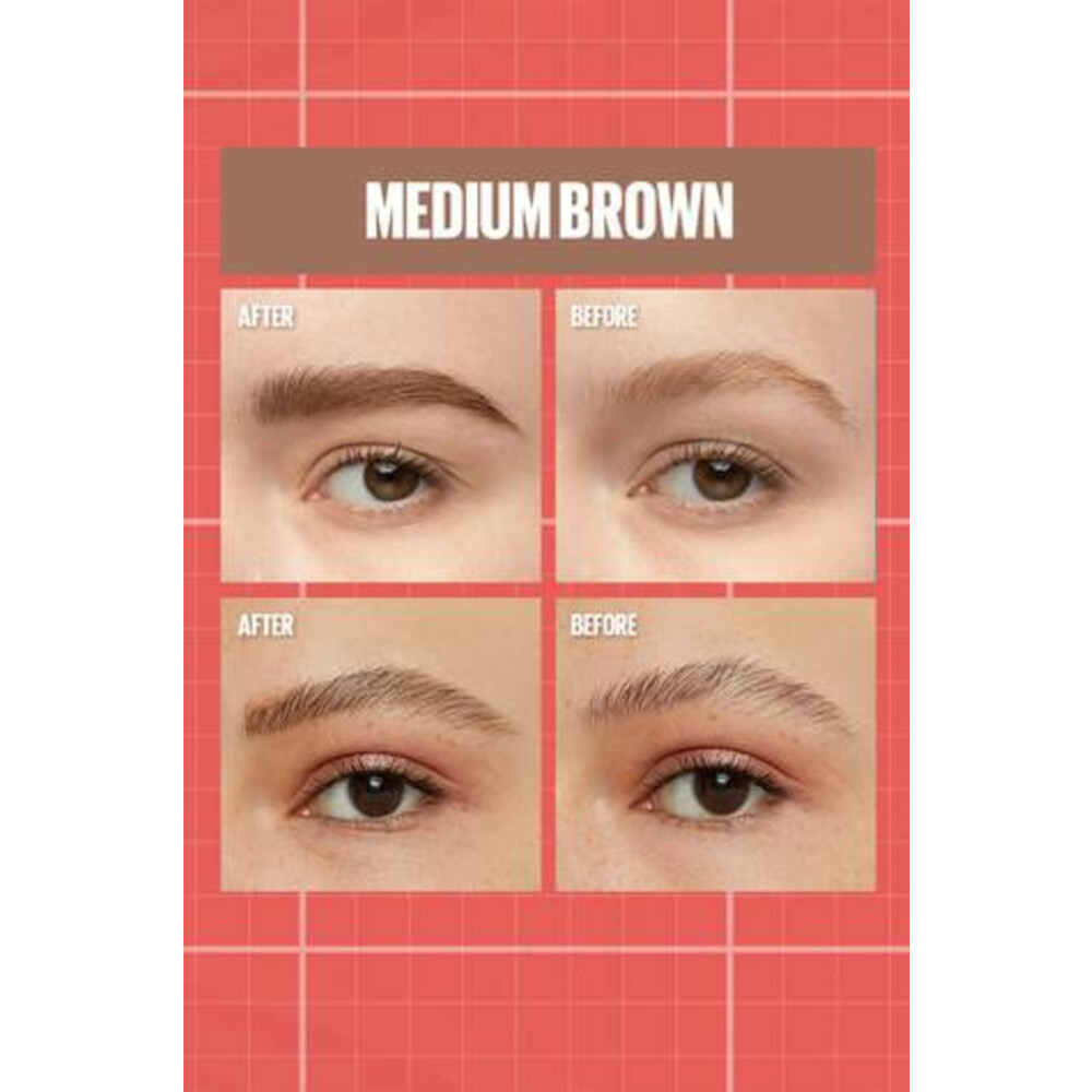 Maybelline Build-A-Brow Wenkbrauwpotlood en Gel 257 Medium Brown