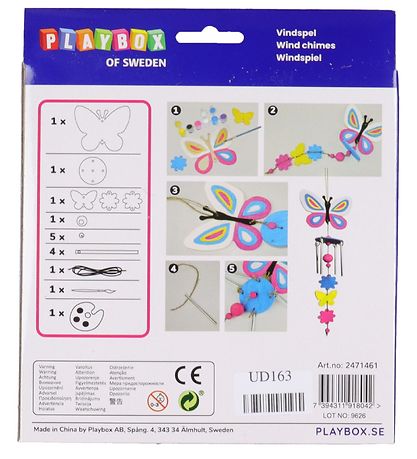 Playbox Creative Set - DIY - Windspiele m. Schmetterlingen