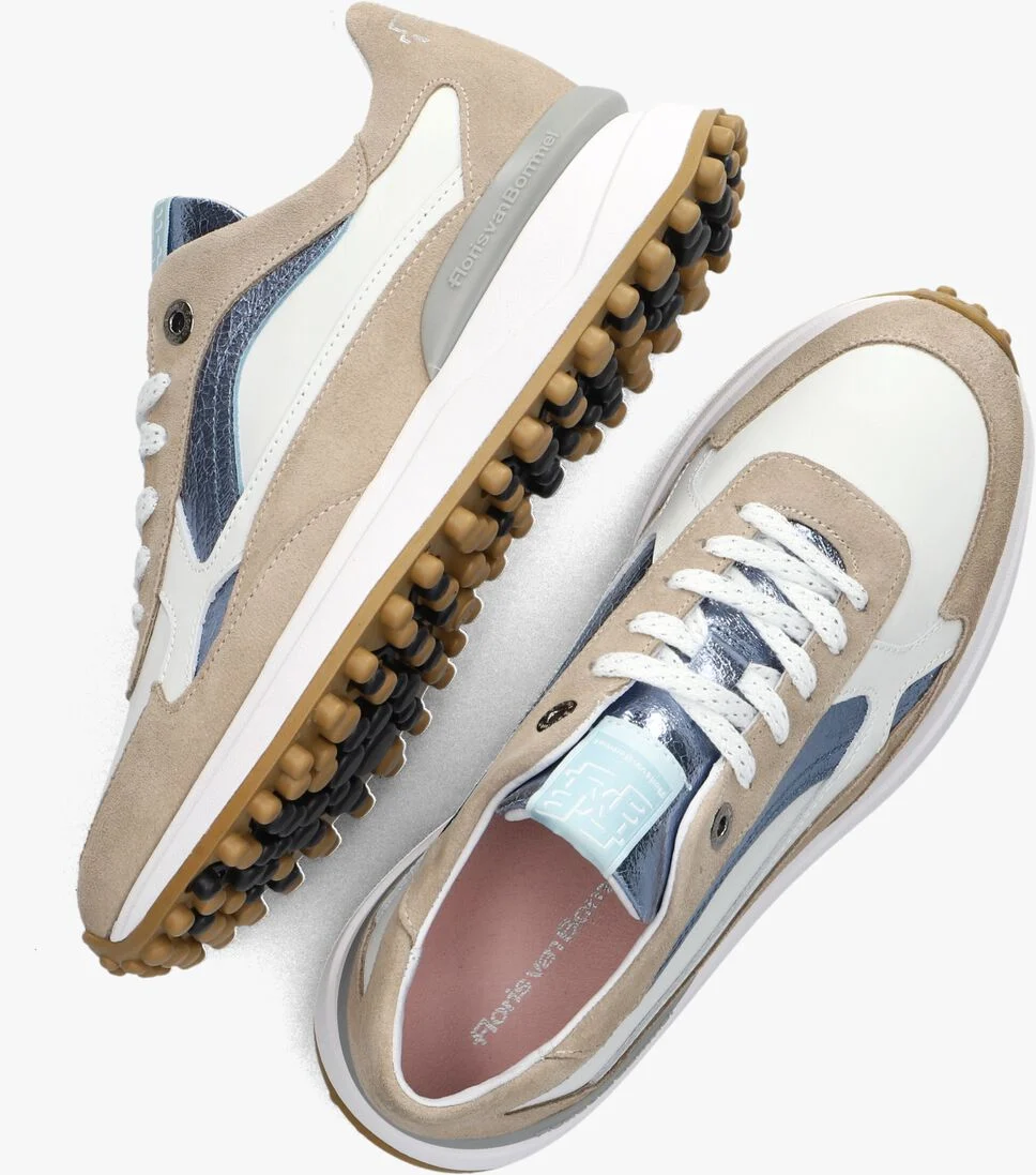 FLORIS VAN BOMMEL taupe floris van bommel lage sneakers sfw-10079