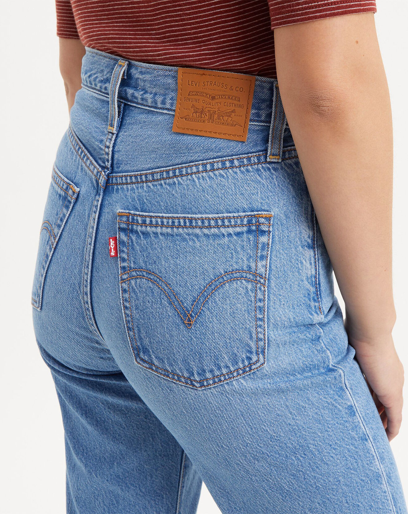 Levi's® Jean Ribcage taille haute bleu moyen