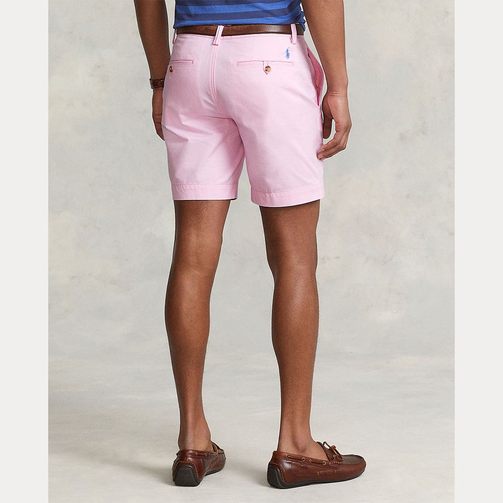 Stretch Straight Fit Chino Shorts Herre Rosa