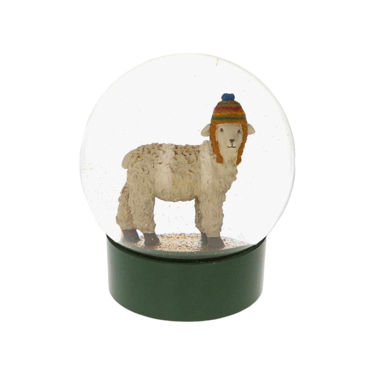 Boule à neige verte - Doux comme un agneau Petit toi