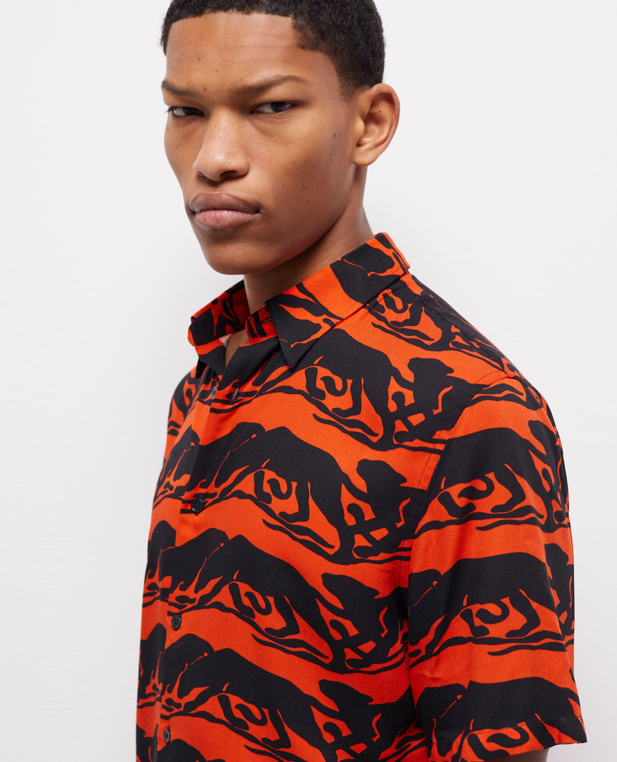 Chemise casual panthère