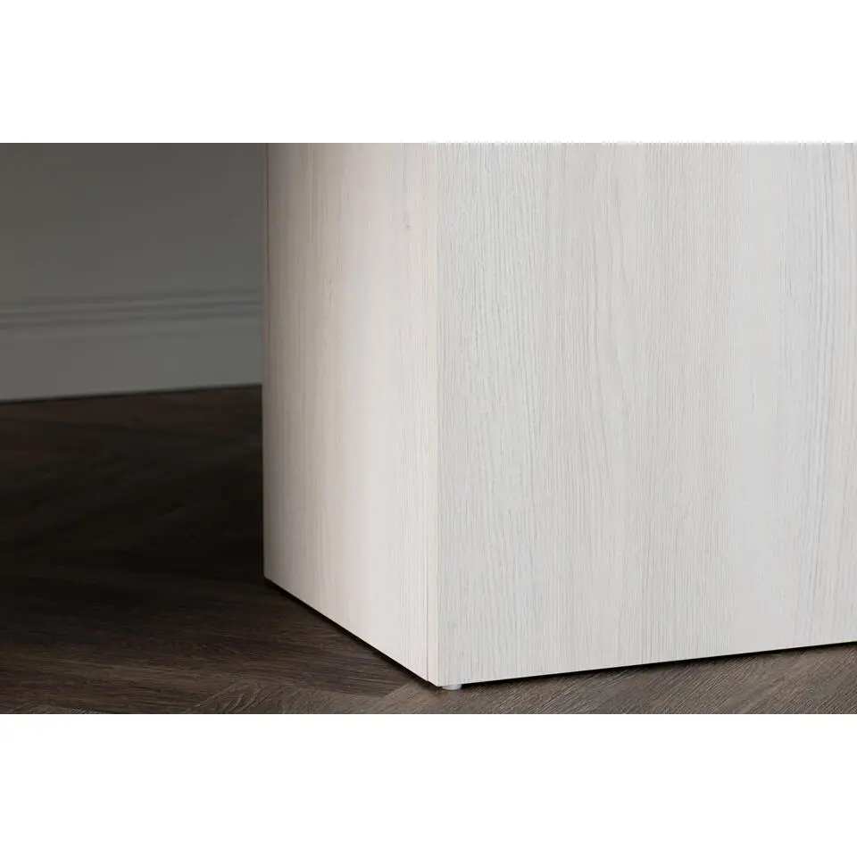 Eettafel Whitewash Hout - 200x90x75cm - Olga