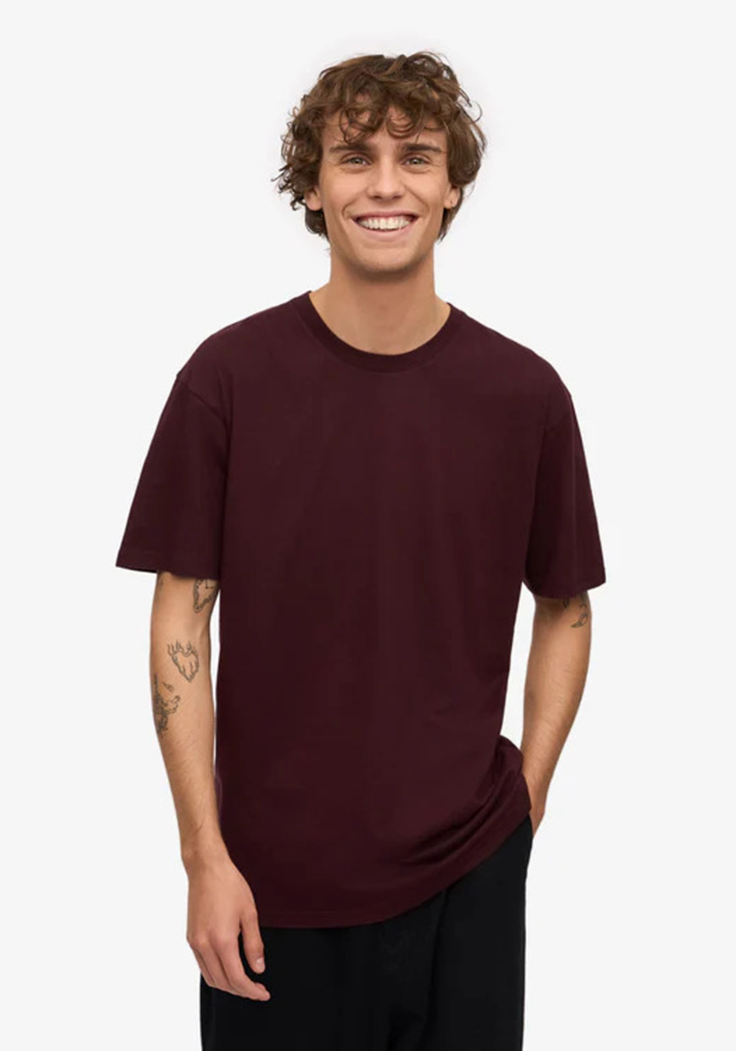 Colorful Standard Herren-T-Shirt Oxblood Red