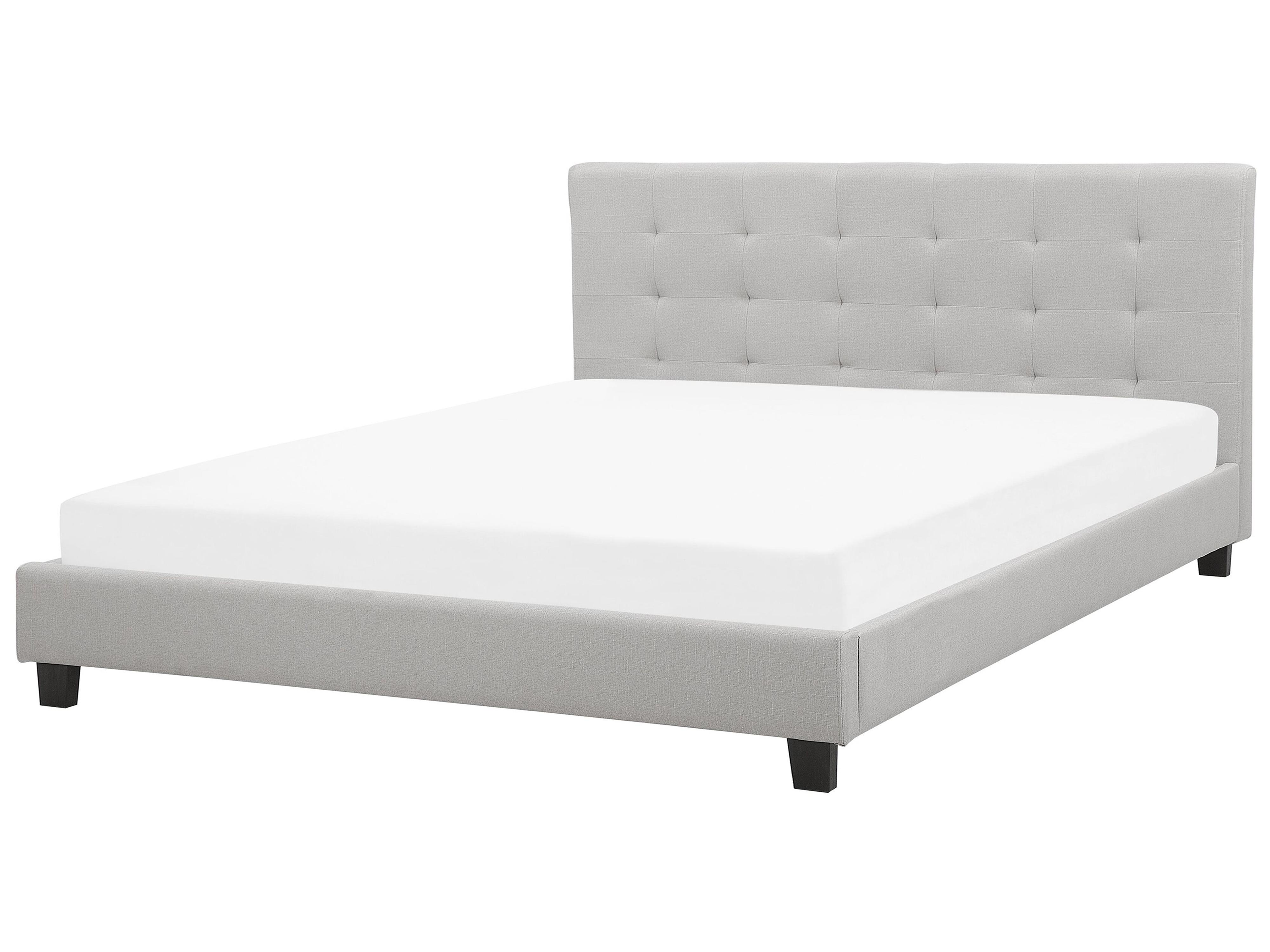 Bed Stof LA ROCHELLE 180 x 200 cm Lichtgrijs