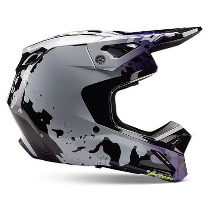 Casque cross Fox V1 MORPHIC 2024 - Noir / Blanc