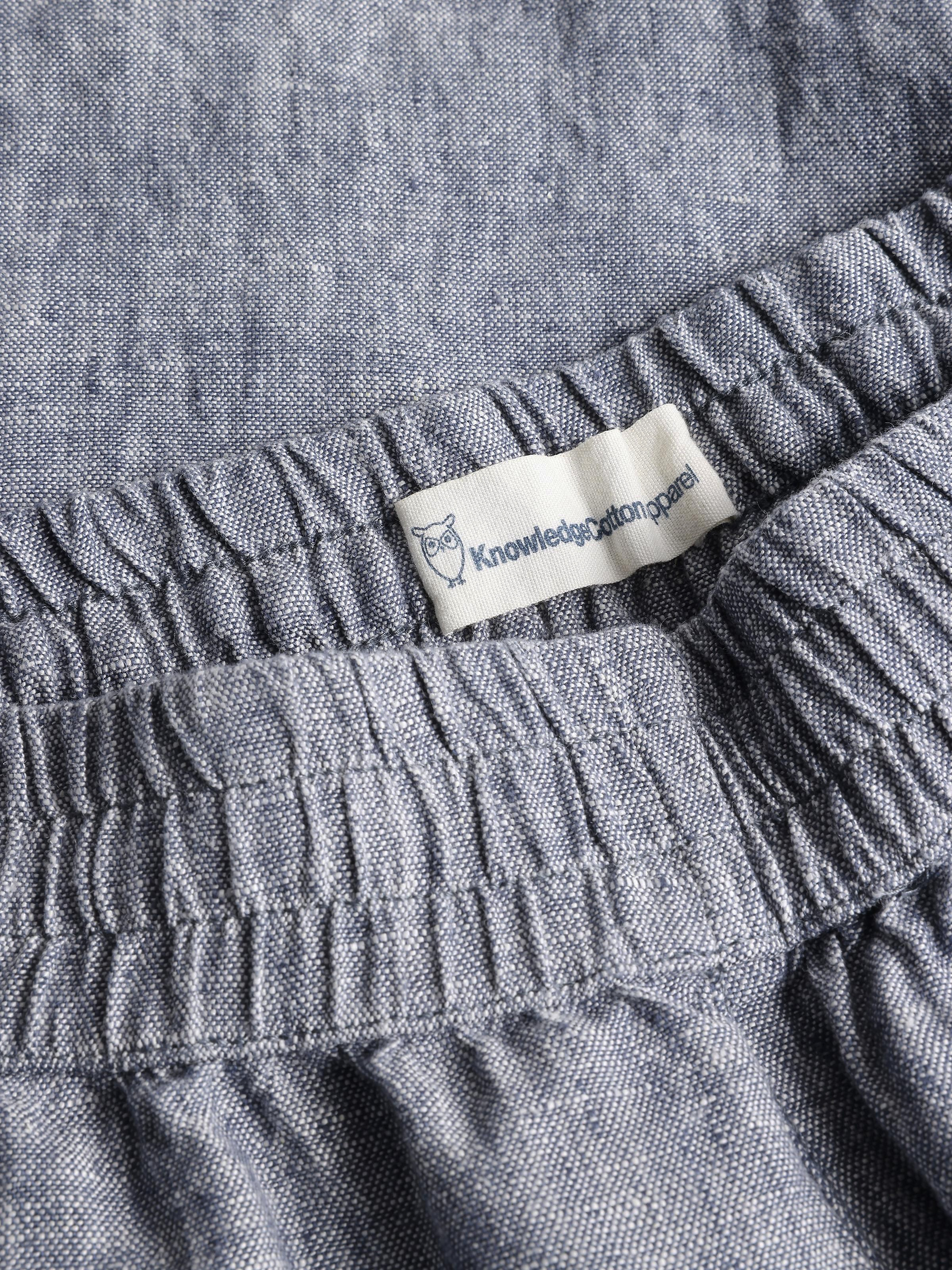 Posey Wide Mid-Rise Linen Shorts W