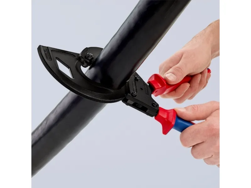 Knipex 95 32 320, Håndkabelskærer, Blå, Rød, Stål, Sort, 6 cm, REACH