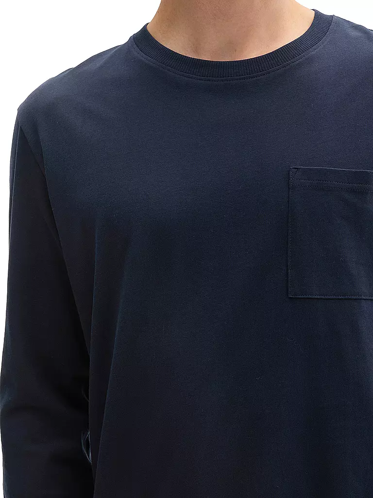 TOM TAILOR Langarmshirt dunkelblau