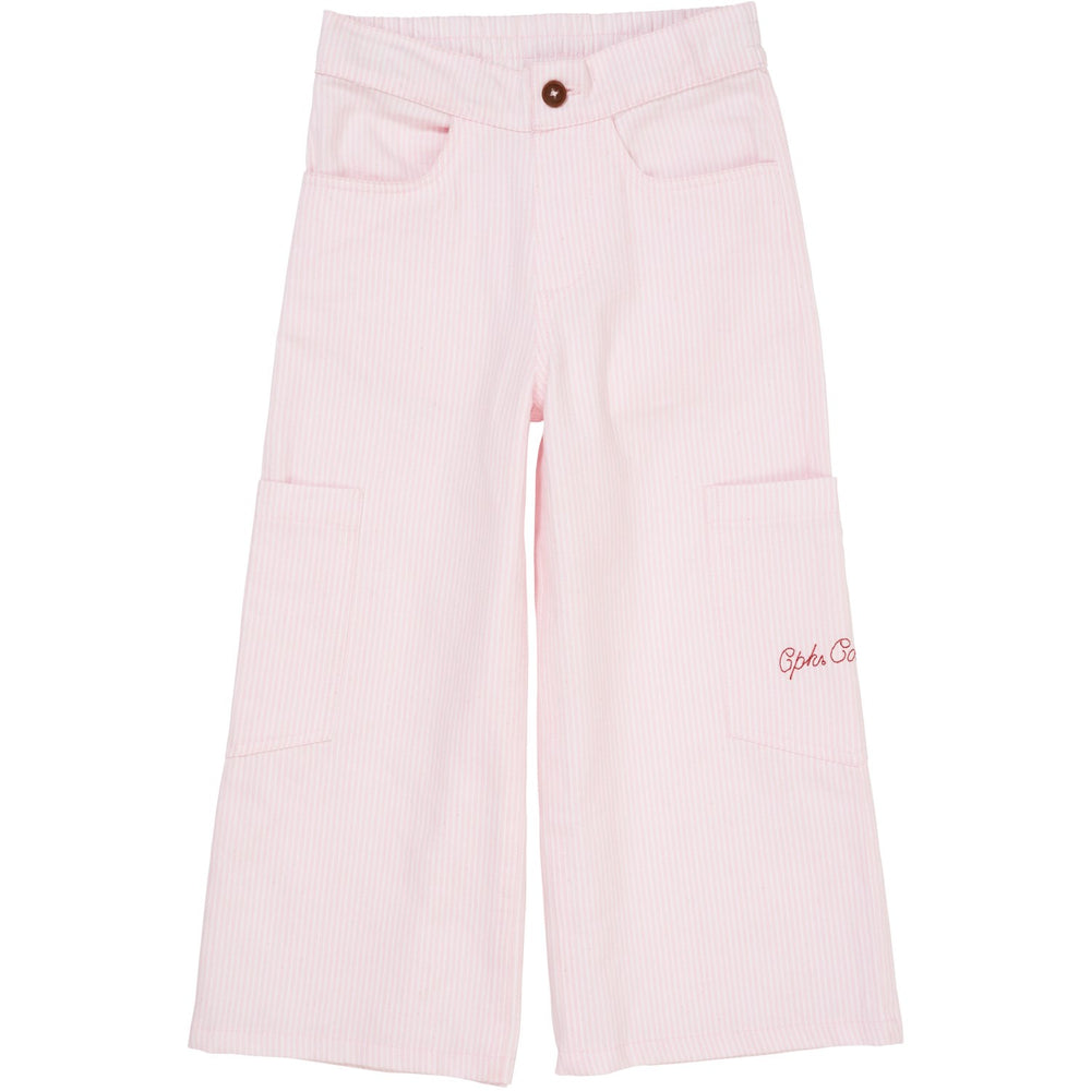 Køb COPENHAGEN COLORS Ballerina Stripe Striped Wide Bukser m. Lommer