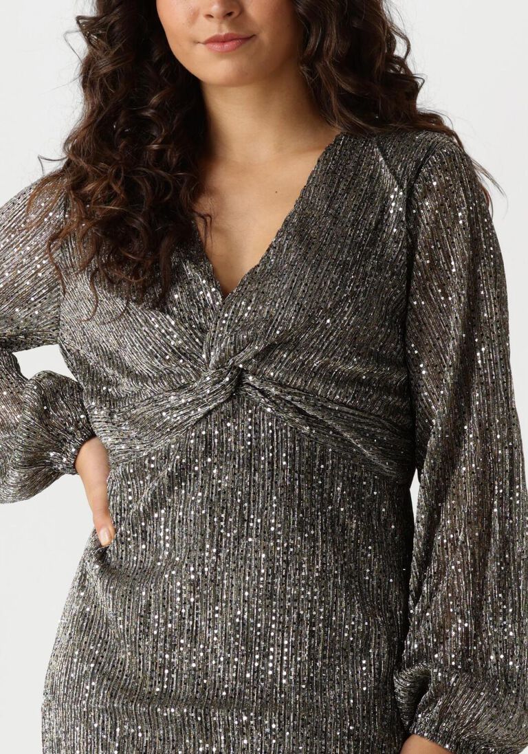 gouden aaiko mini jurk gwen mesh pes 180