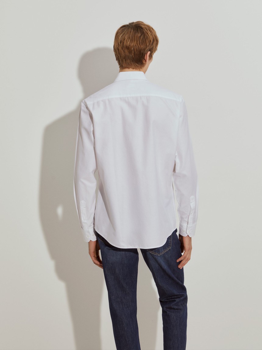 Camisa slim fit de algodão