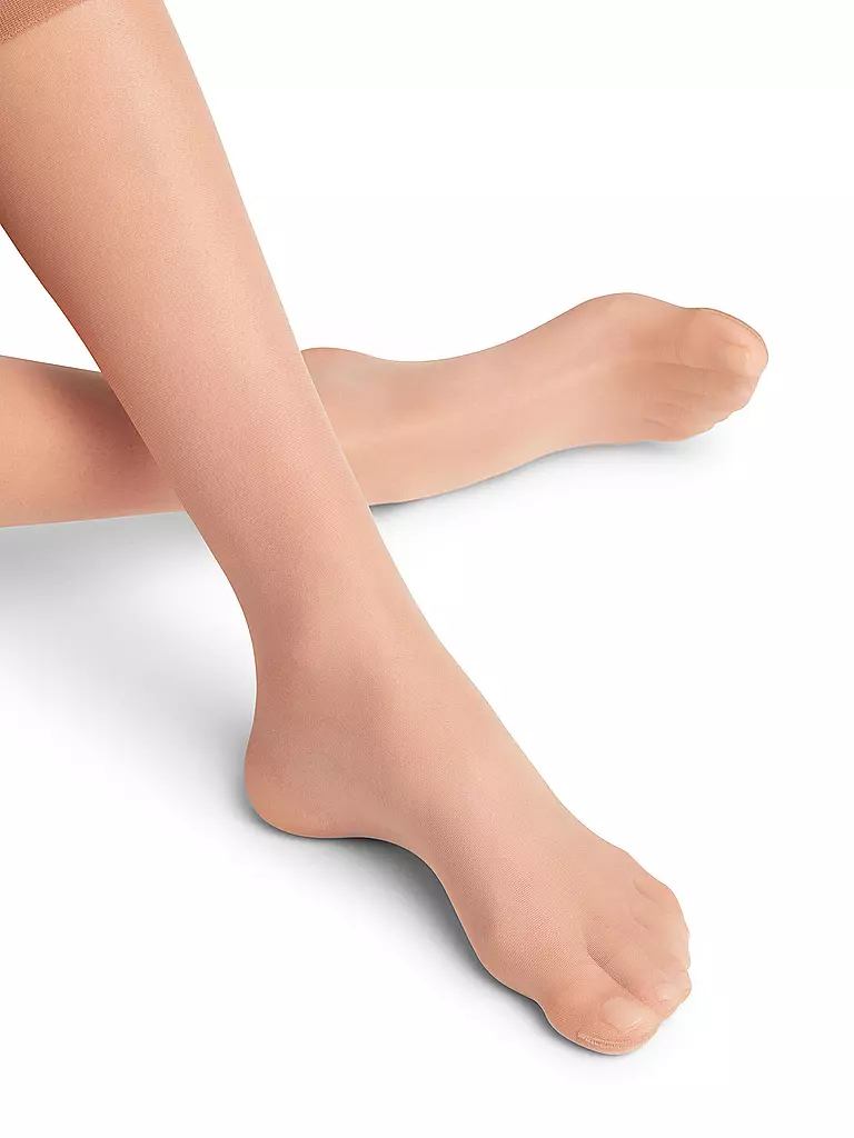 FALKE Kniestrümpfe PURE MATT 20 Den powder beige