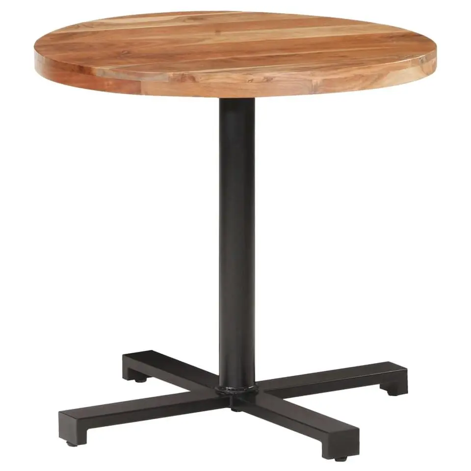 vidaXL - Bistrotafel - Bruin - Acaciahout - Ø 80 x 75 cm - 1 pcs
