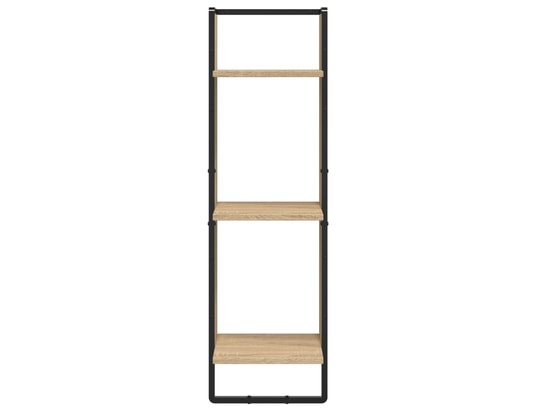 VIDAXL - Etagère murale Ensemble d'étagères murales avec barres 6 pcs chêne sonoma