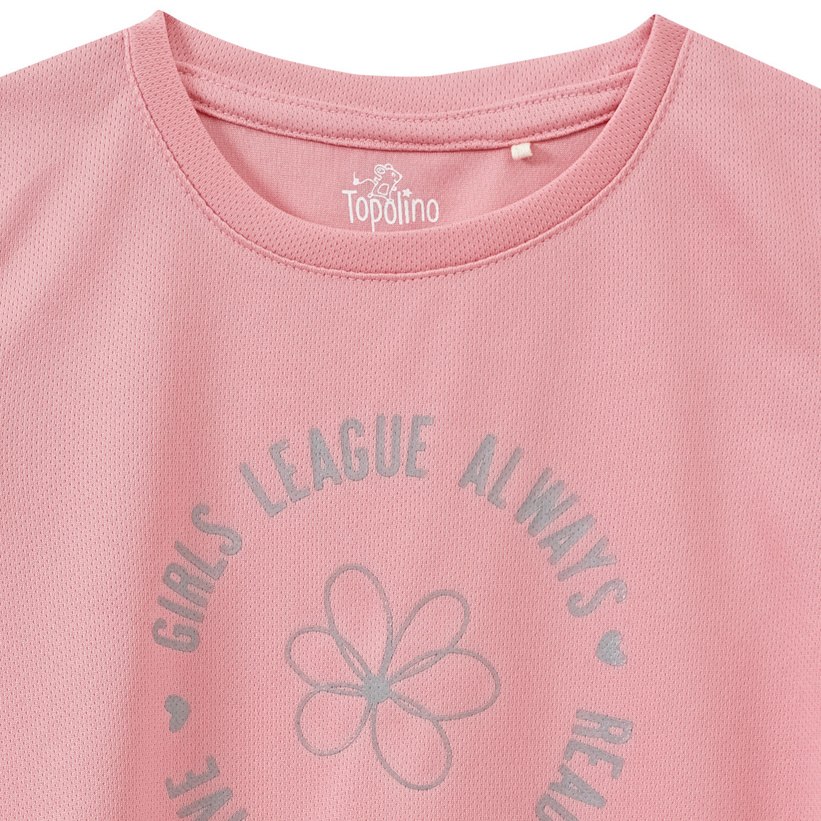 Topolino Mädchen Sport-T-Shirt mit großem Print rosa