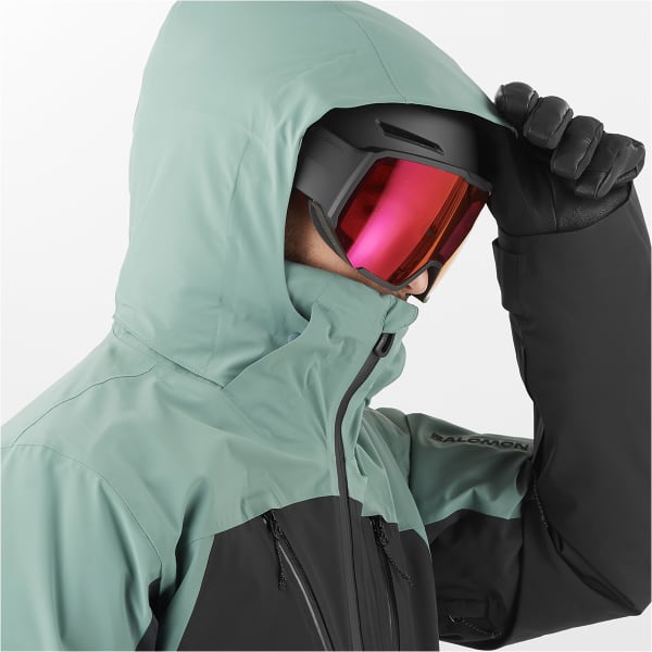 Veste de ski SALOMON BRILLIANT JACKET DEEP BLACK/NORTH ATLA