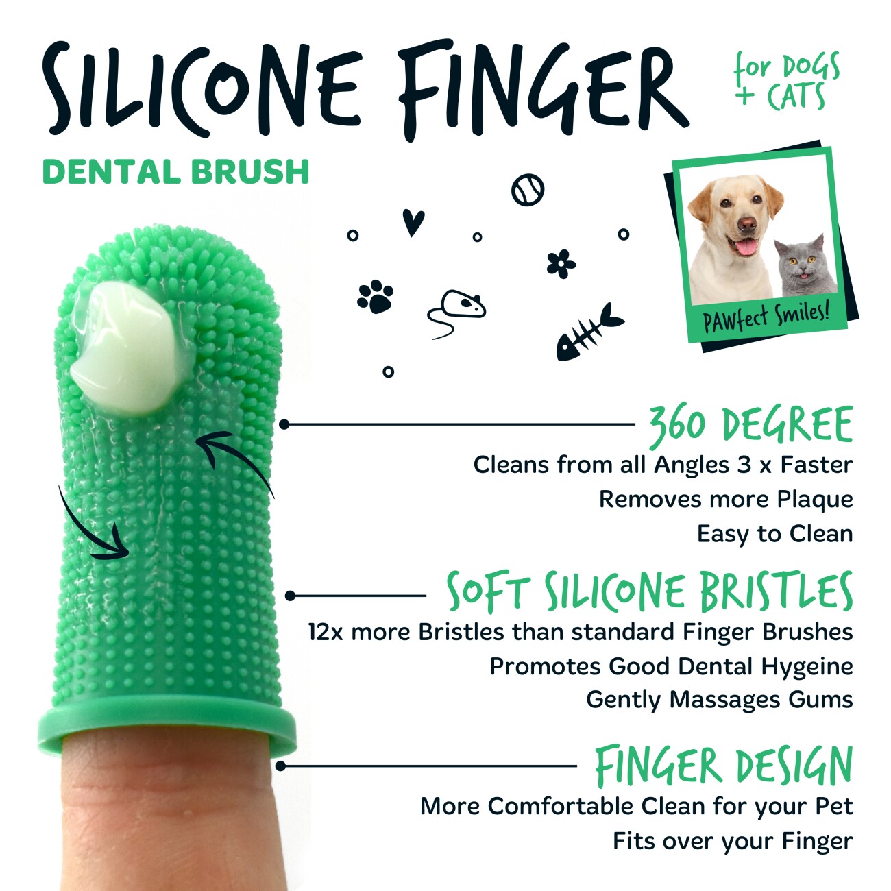 Bugalugs Fingerzahnbürste 1 Stk