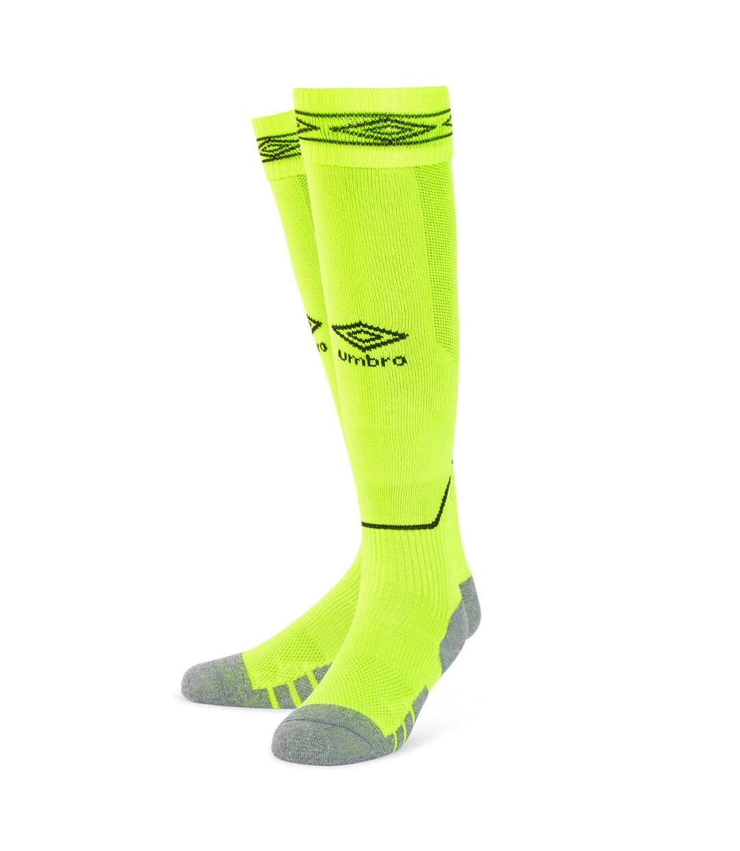 Umbro - Chaussettes de foot DIAMOND (Jaune fluo / Carbone) - UTUO227