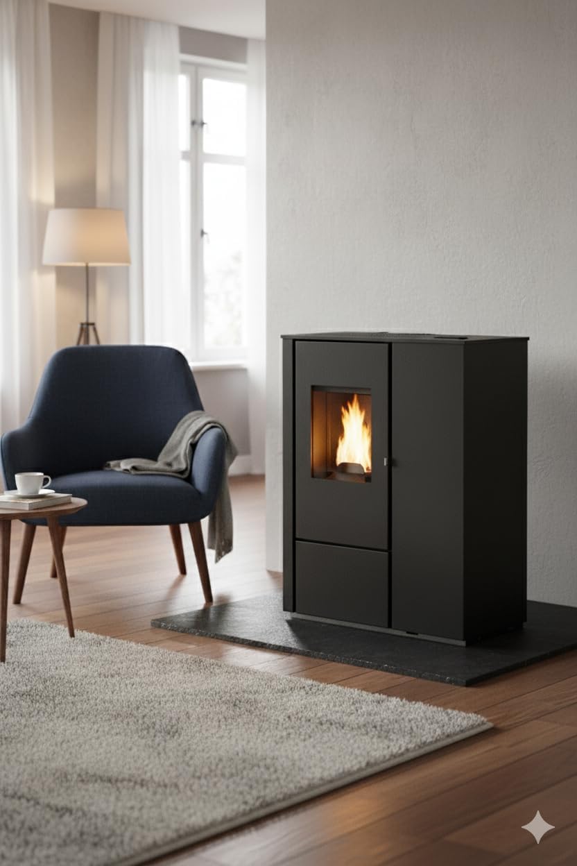 Pelletofen BiofirePenelope 8,0 kW (schwarz)