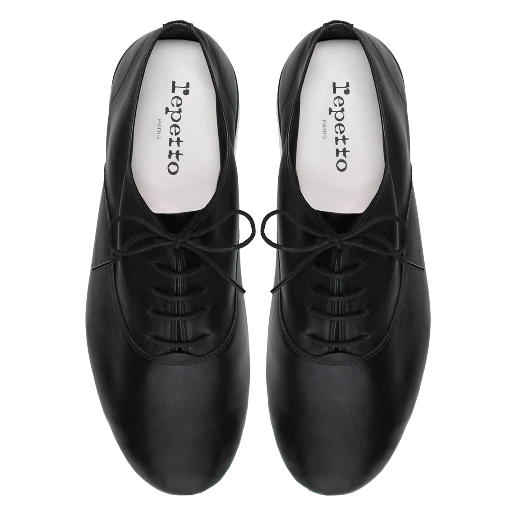 ZIZI - Derbies à petit talon en cuir | Noir