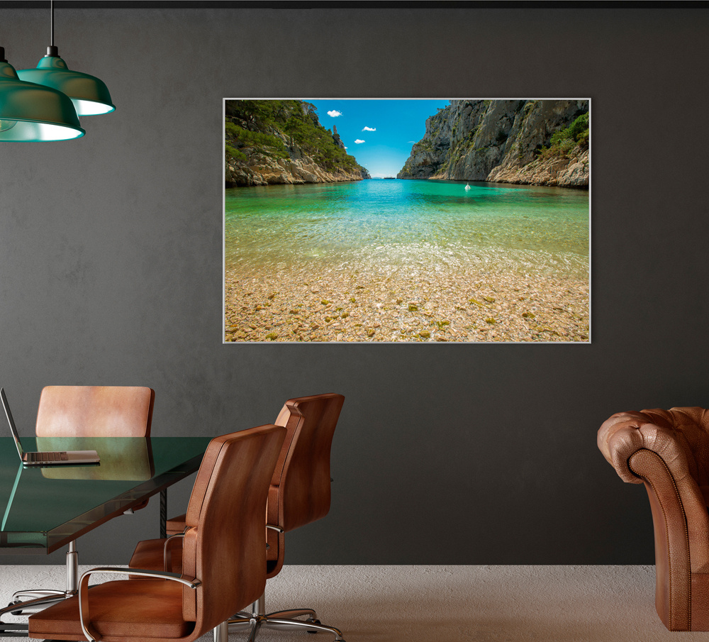 Akustikbild IDYLLISCHE BUCHT 80x120cm, 7kg